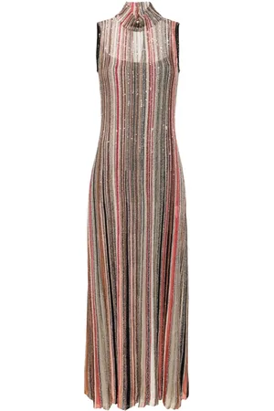 Missoni Sequin-embellished striped dress