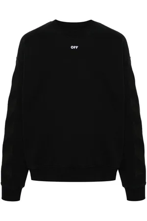OFF-WHITE Diag-stripe cotton sweatshirt