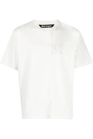 Palm Angels Logo-embroidered cotton T-shirt