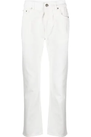 Palm Angels Logo-embossed straight jeans