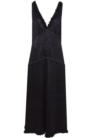 Proenza Schouler Mira sequin-trim satin dress