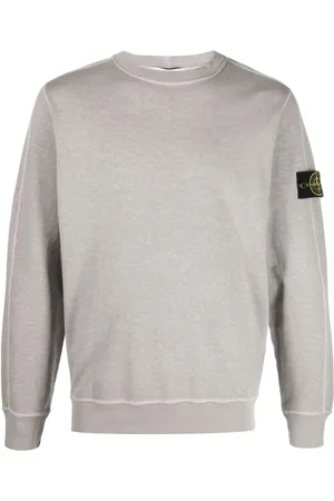 Stone Island Compass-appliqué cotton sweatshirt