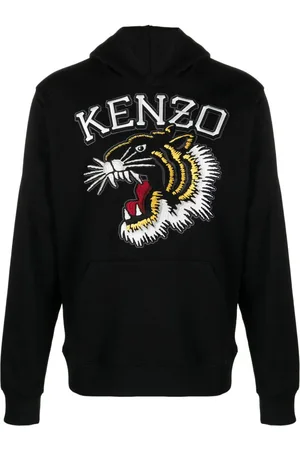 Kenzo Varsity Jungle Tiger logo-embroidered hoodie