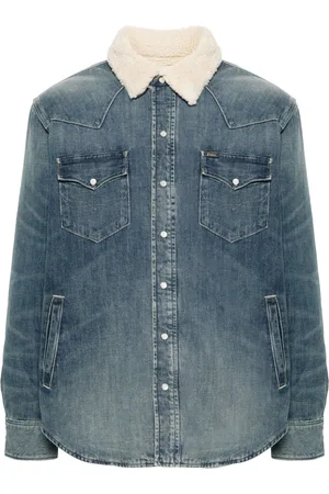 Ralph Lauren Shearling-collar cotton jacket