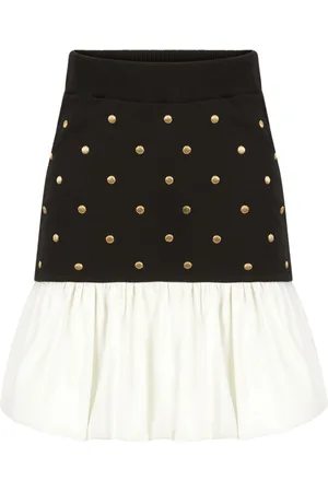 Nina Ricci Polka-dot print cotton skirt