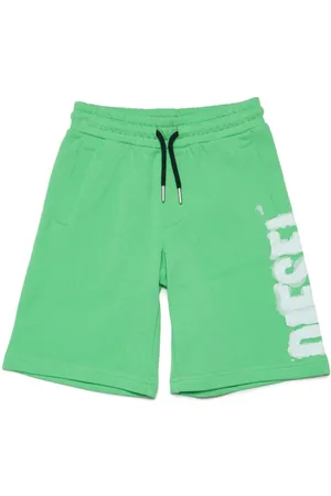 Diesel Logo-print cotton track shorts
