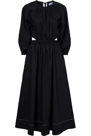 Proenza Schouler Nora backless poplin dress