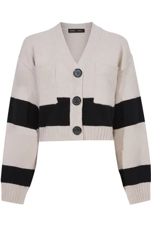 Proenza Schouler Sofia striped cropped cardigan