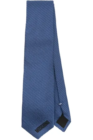 Moschino Textured silk tie
