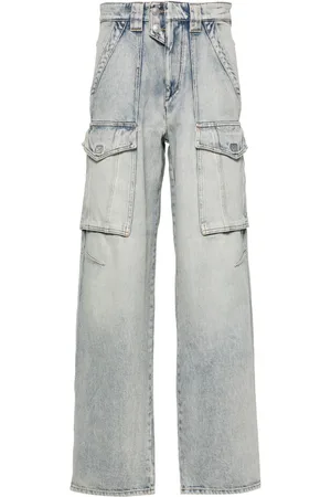 Marant Etoile Heilani mid-rise faded-effect jeans