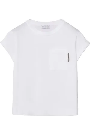 Brunello Cucinelli Monili-embellished cotton T-shirt