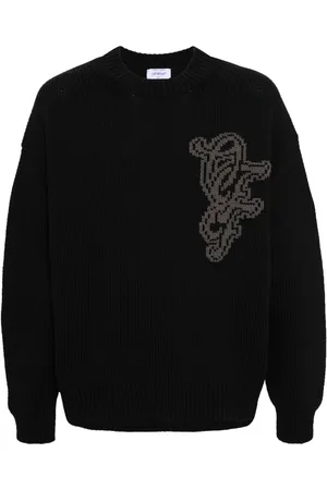 OFF-WHITE NatLover intarsia-logo jumper