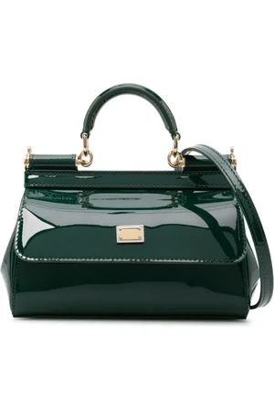 Dolce & Gabbana Small Sicily patent-leather tote bag