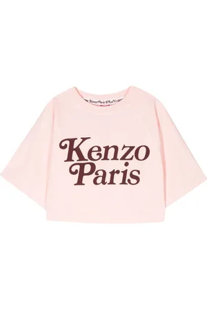 Kenzo X Verdy logo-print cropped T-shirt