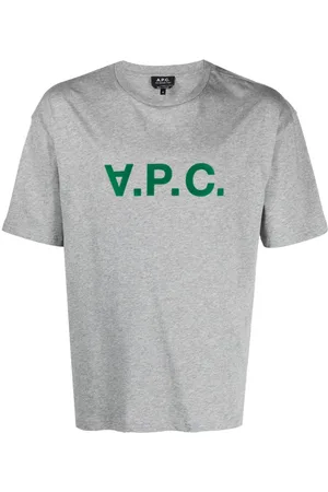 A.P.C. River logo-flocked T-shirt