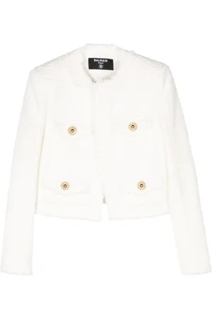 Balmain Frayed tweed jacket