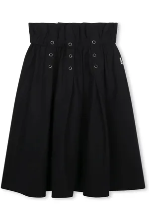 DKNY Eyelet-detail pleated skirt