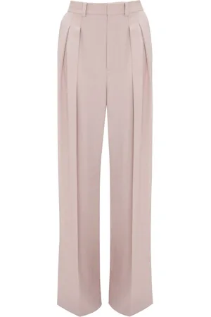Victoria Beckham Double-pleat wide-leg trousers