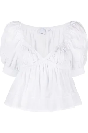 Pinko Sweetheart-neck cotton blouse