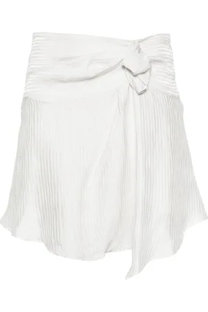 IRO Sadie striped satin skirt