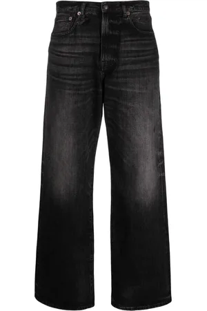 R13 High-rise wide-leg jeans