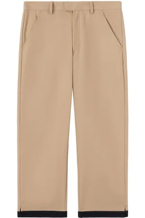 Palm Angels Cotton straight-leg trousers