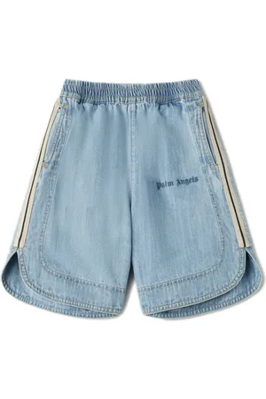 Palm Angels Chambray track shorts