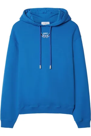 OFF-WHITE Arrow-embroidered cotton hoodie