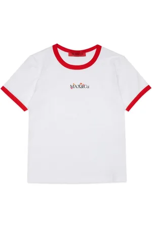 MAX&Co. Kids Logo-embroidered cotton T-shirt