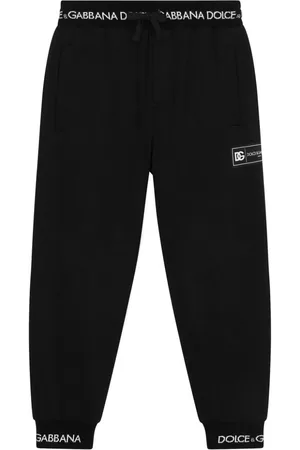 Dolce & Gabbana Logo-waistband cotton track pants