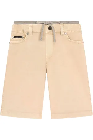 Dolce & Gabbana Logo-plaque layered cotton shorts