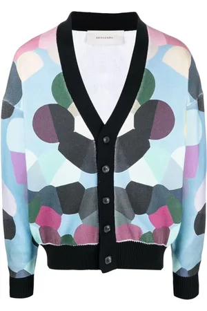 Limitato Graphic-print cotton cardigan