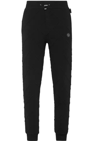 Philipp Plein Logo-appliqué quilted track pants