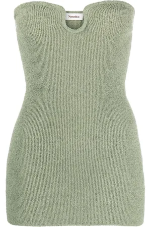 Nanushka Zessa short-pile tube top