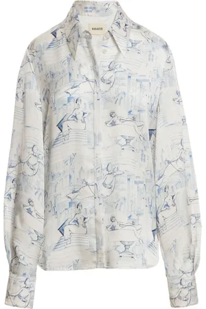 Khaite The Minta graphic-print shirt