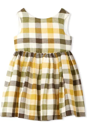 BONPOINT Alise check-print dress