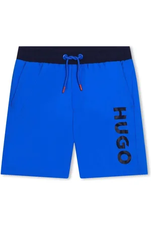 HUGO BOSS Logo-print drawstring swim shorts