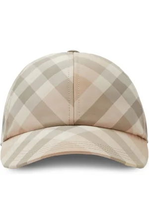 Burberry Check-pattern eyelet-detailing cap