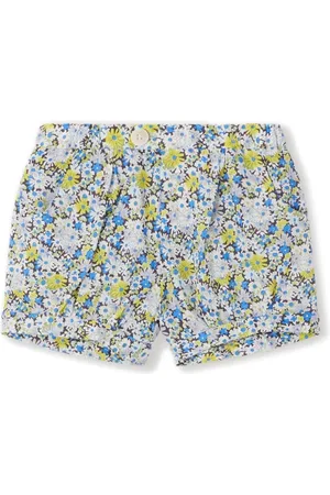 BONPOINT Square floral-print cotton shorts