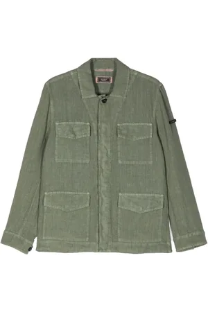 PESERICO SIGN Four-pockets linen shirt
