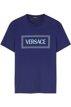 VERSACE 90s Logo embroidered T-shirt