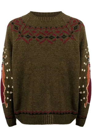 KAPITAL 5G patterned-intarsia jumper