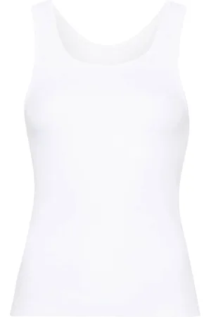 Maison Margiela Numbers-motif ribbed tank top