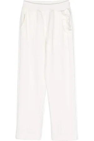 MONNALISA Ruffled wide-leg trousers