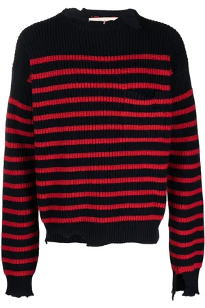 Marni Distressed striped jumpers