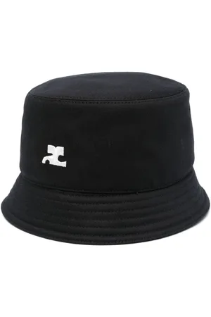 Courrèges Signature logo-appliqué bucket hat