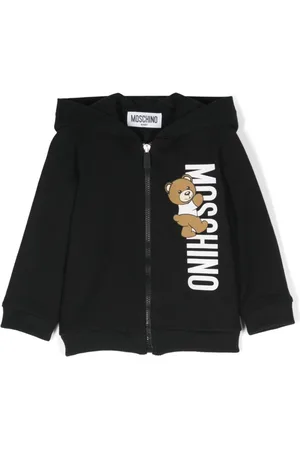 Moschino Teddy Bear cotton zip-up hoodie