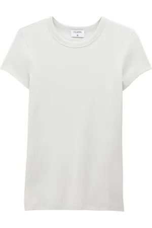Filippa K Fine-ribbed organic cotton-blend T-shirt