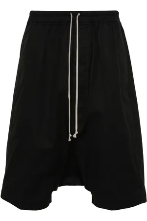 Rick Owens Poplin drop-crotch shorts