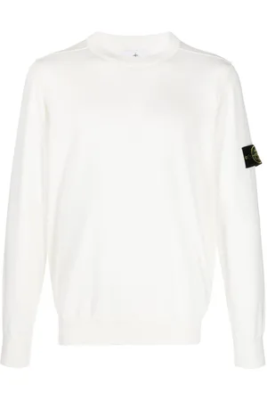 Stone Island Compass-badge cotton jumper